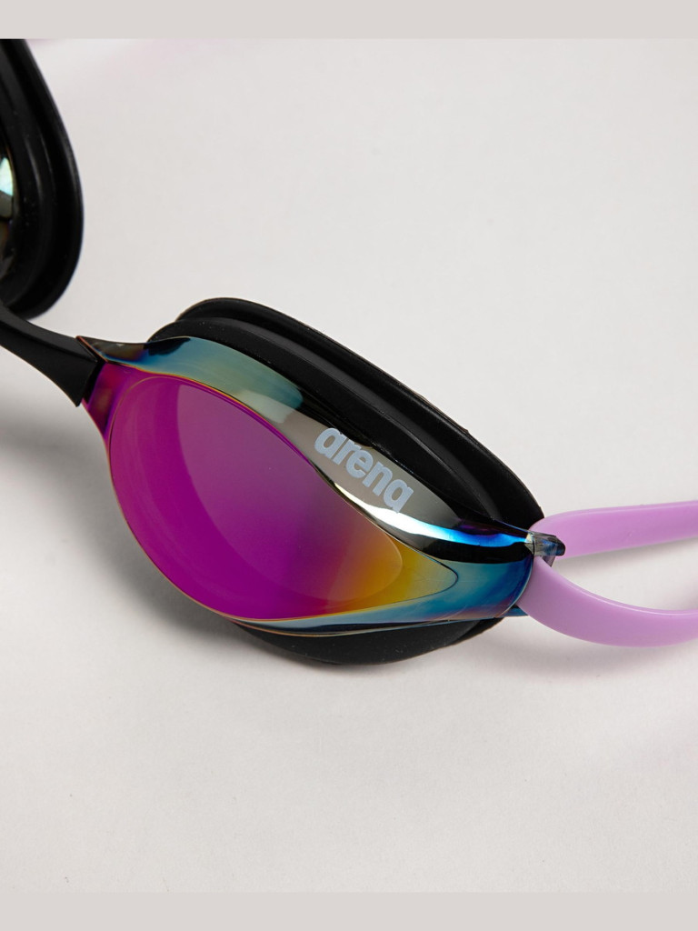 Състезателни очила за плуване Arena Python Mirror - Violet-Black-Violet