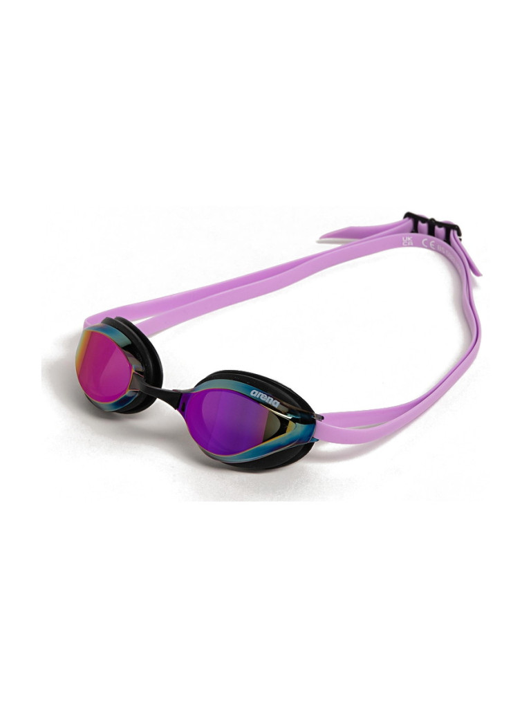 Състезателни очила за плуване Arena Python Mirror - Violet-Black-Violet
