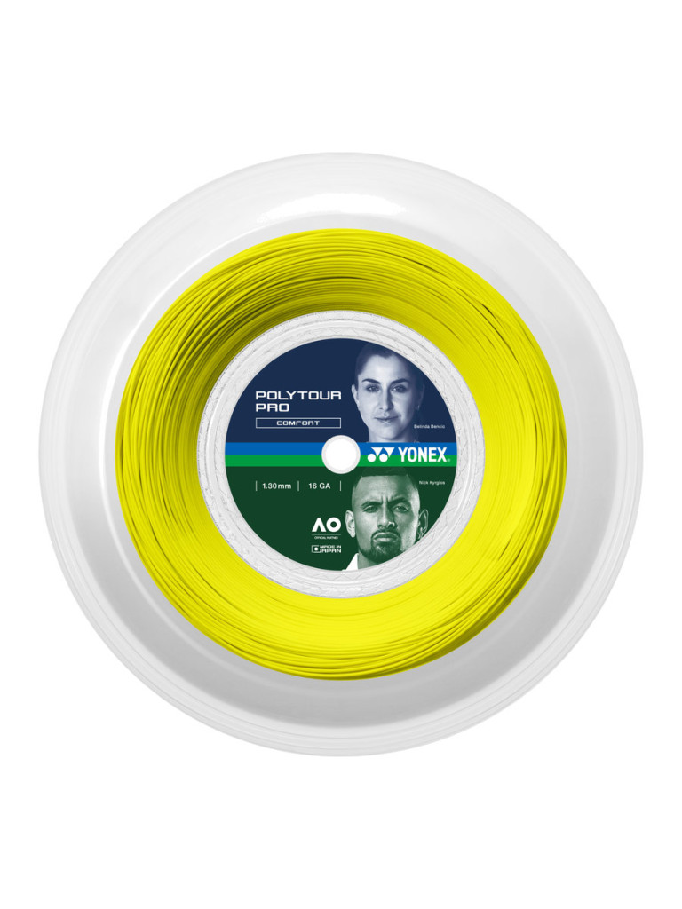 Ролка кордаж Yonex POLYTOUR PRO 200 м - Yellow