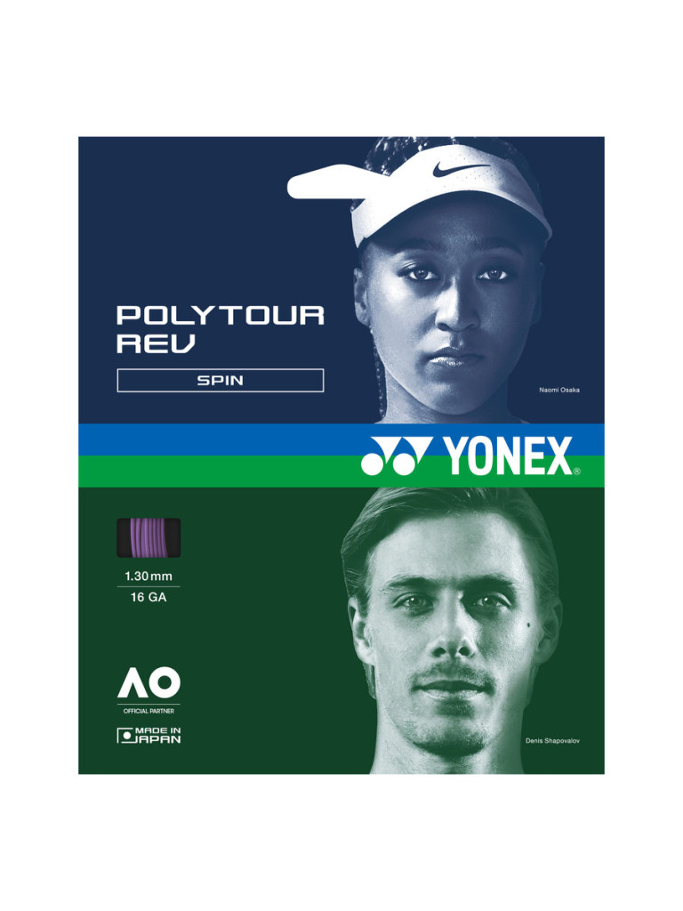 Тенис кордаж Yonex POLYTOUR REV 12 м - Purple