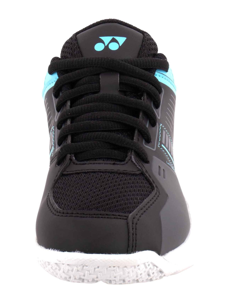 Детски обувки за тенис и бадминтон Yonex Power Cushion Strider Flow Junior Lace - Black/Blue