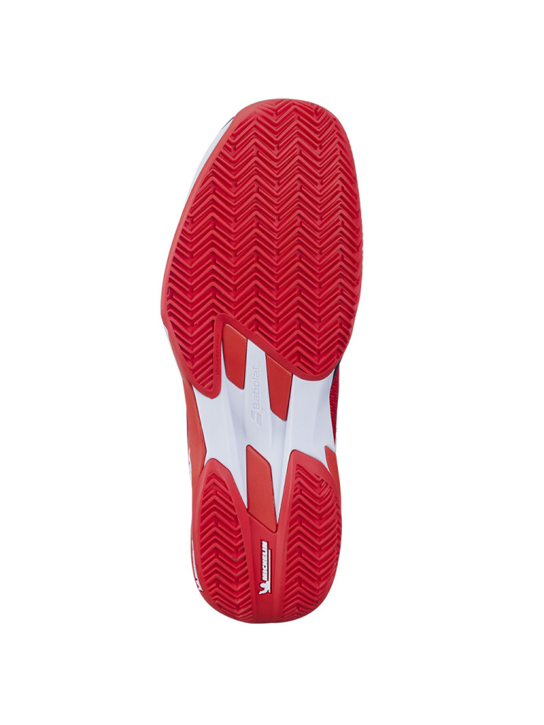 Мъжки тенис обувки Babolat JET MACH 4 CLAY - Cherry Tomato / White
