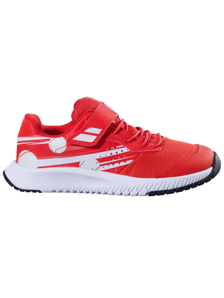 Babolat PULSION KID AC BOY Cherry Tomato / White детски тенис обувки