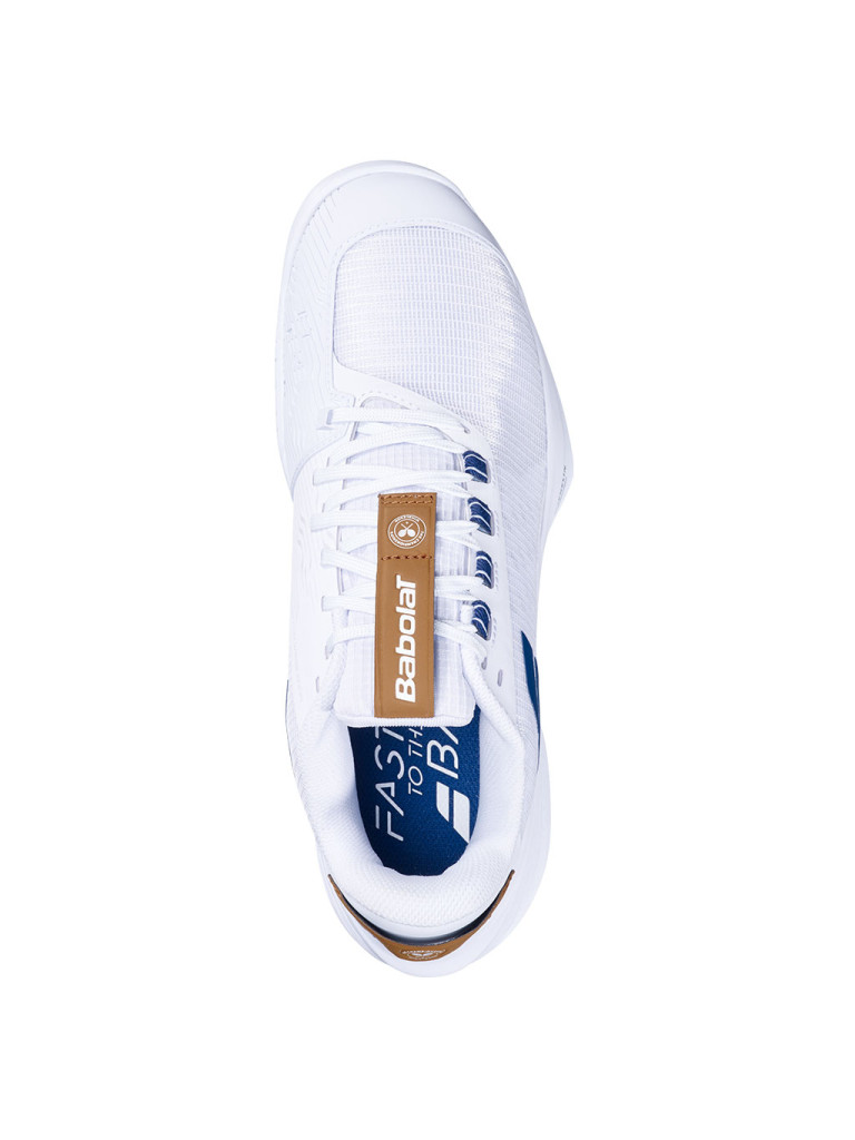 Мъжки тенис обувки Babolat JET TERE 2 ALL COURT WIMBLEDON White / Blue Navy