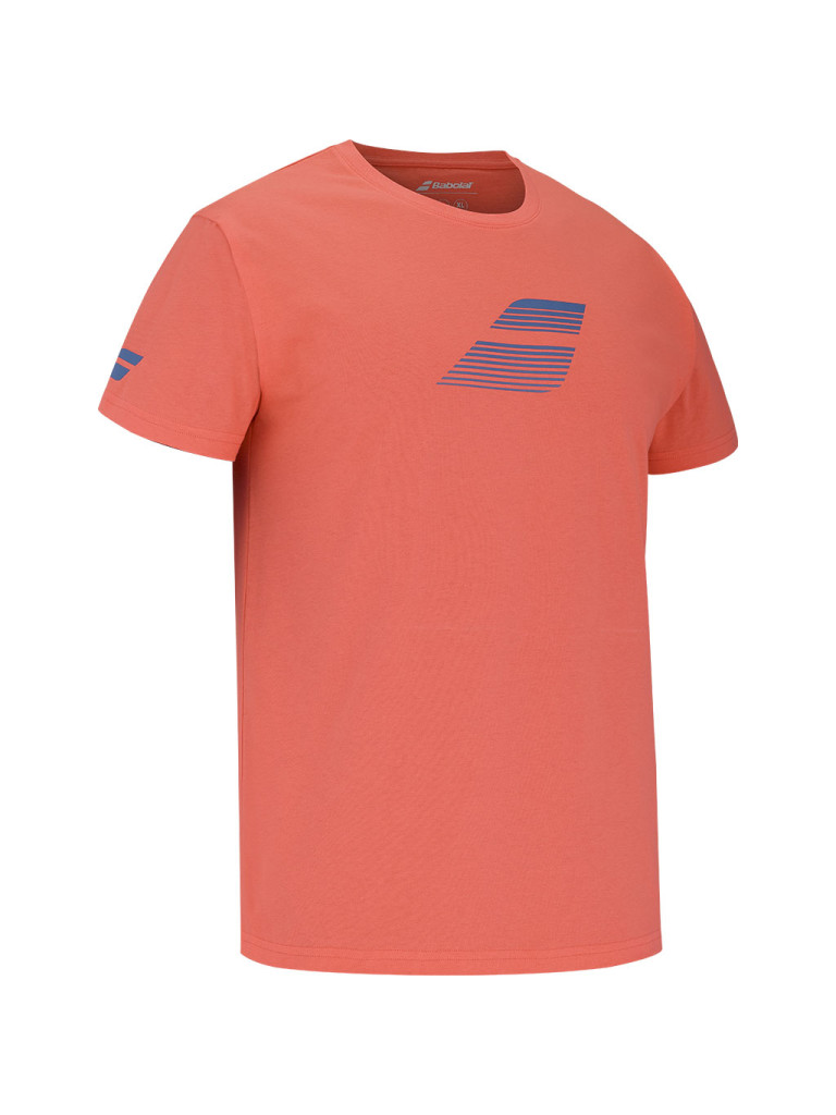 Babolat EXERCISE BIG FLAG TEE HOT CORAL мъжка тениска