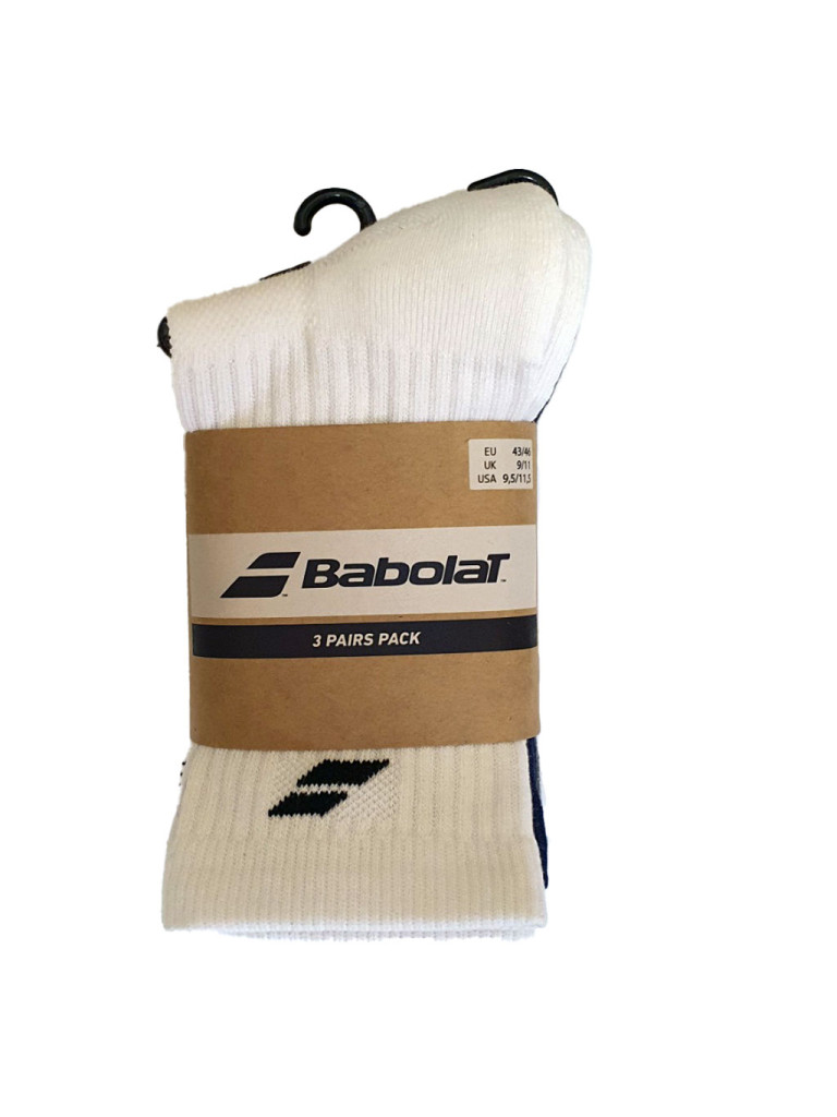 Babolat Чорапи 3 чифта White/Est. Blue/Grey