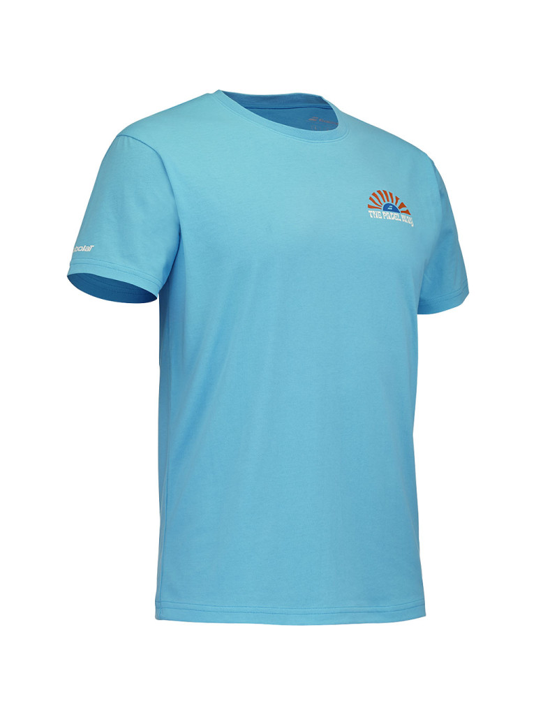Мъжка тениска Babolat PERF COTTON TEE SCUBA BLUE