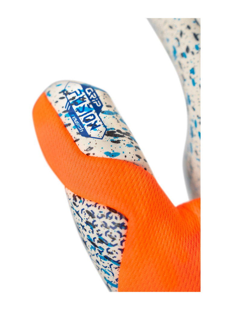 Reusch Attrakt Fusion 2025 Goalkeeper Gloves - Shocking Orange-Energize Blue