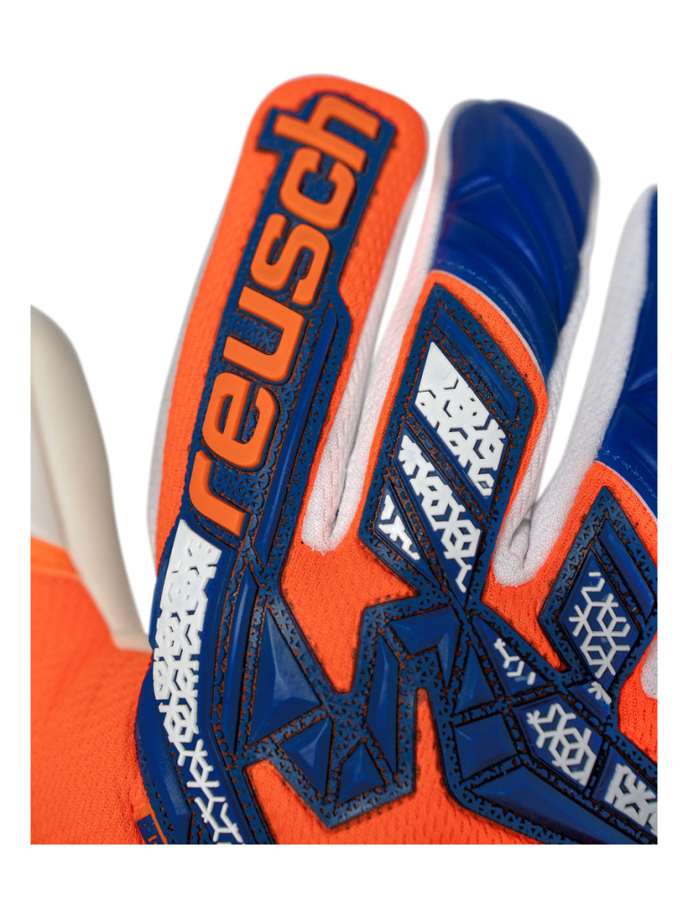 Reusch Attrakt Freegel Gold NC 2025 Goalkeeper Gloves - Orange-Blue-White