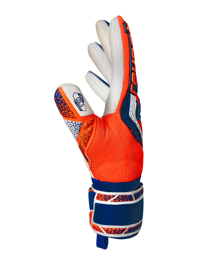 Вратарски ръкавици Reusch Attrakt Freegel Gold NC 2025 - Orange-Blue-White