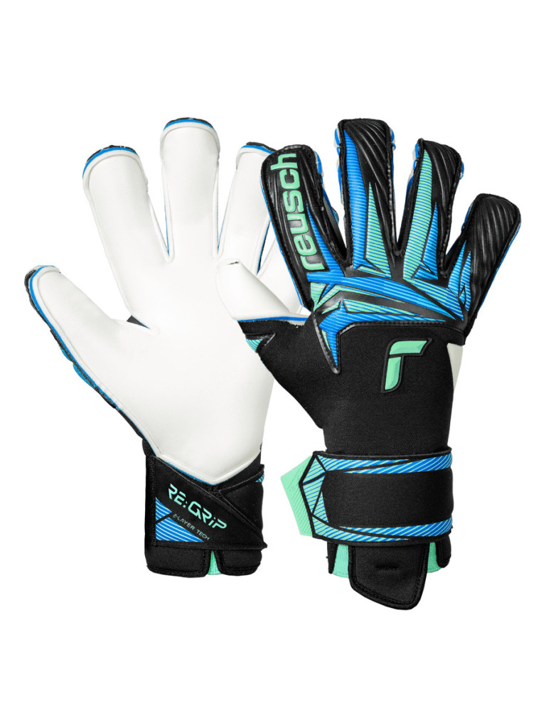 Вратарски ръкавици Reusch Attrakt RE:GRIP Evolution 2026 - Black-Ocean-Light