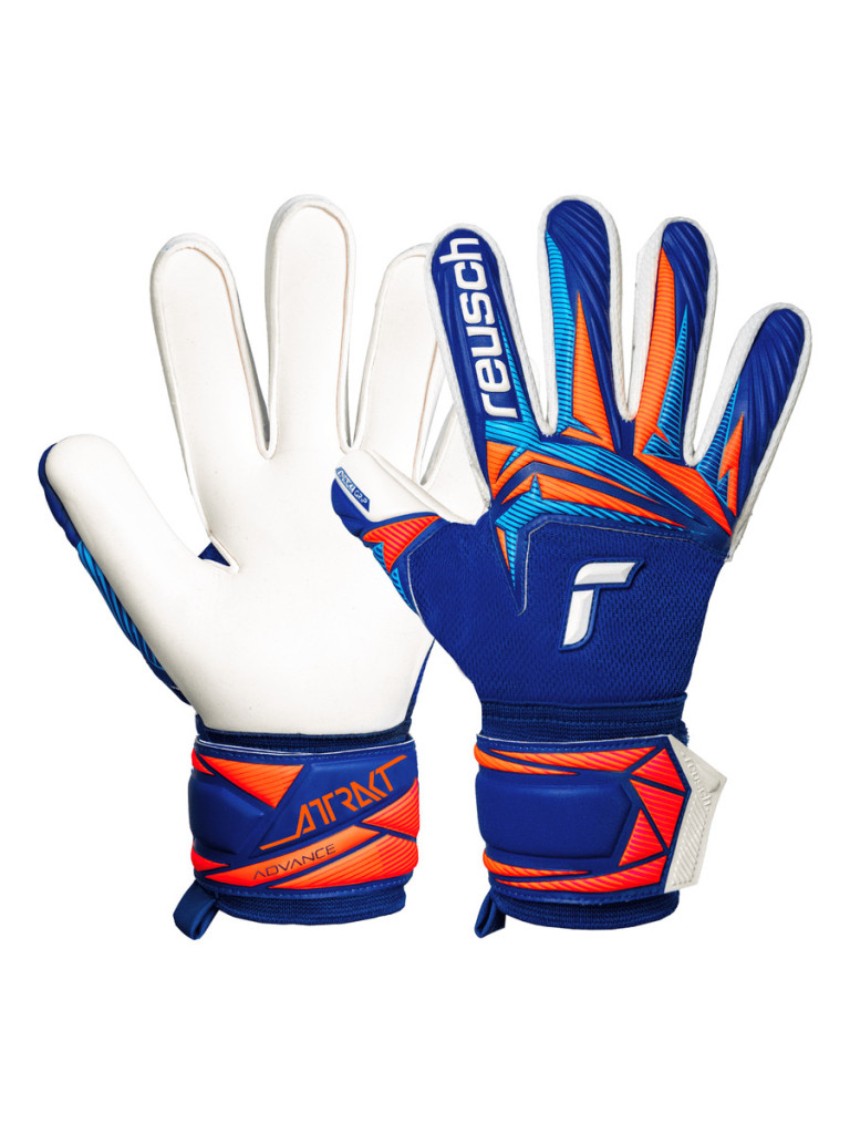 Вратарски ръкавици Reusch Attrakt Advance 2026 - Sharp Blue-White-Shocking Orange