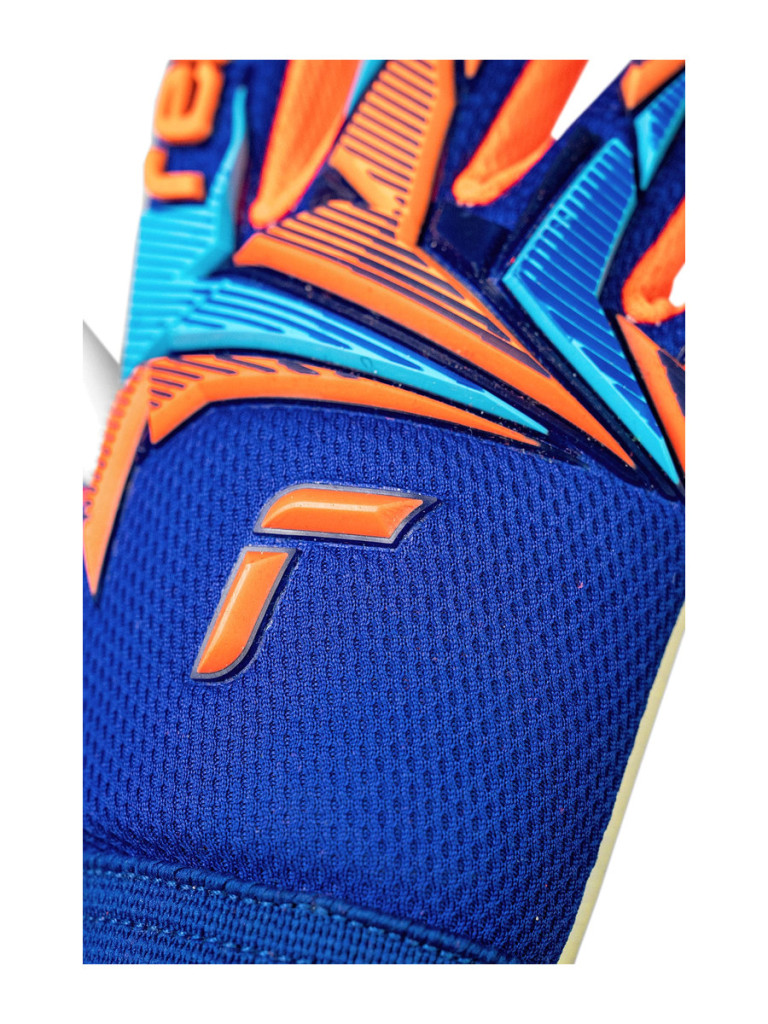 Reusch Attrakt Freegel Advance Junior 2026 Goalkeeper Gloves - Blue-Orange-Turquoise