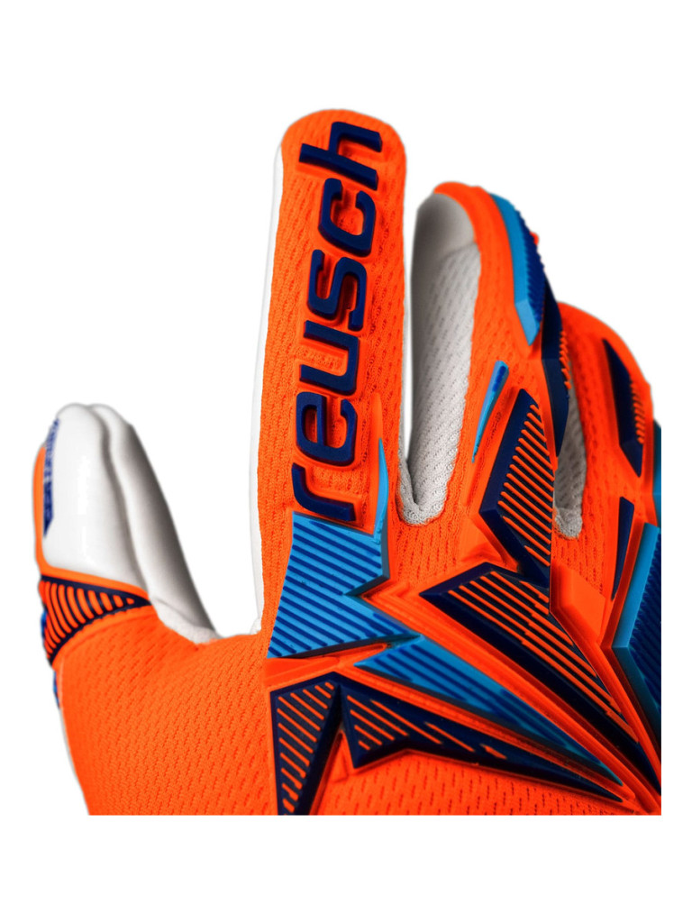 Детски вратарски ръкавици Reusch Attrakt Freegel Advance Junior 2026 - Orange-Blue