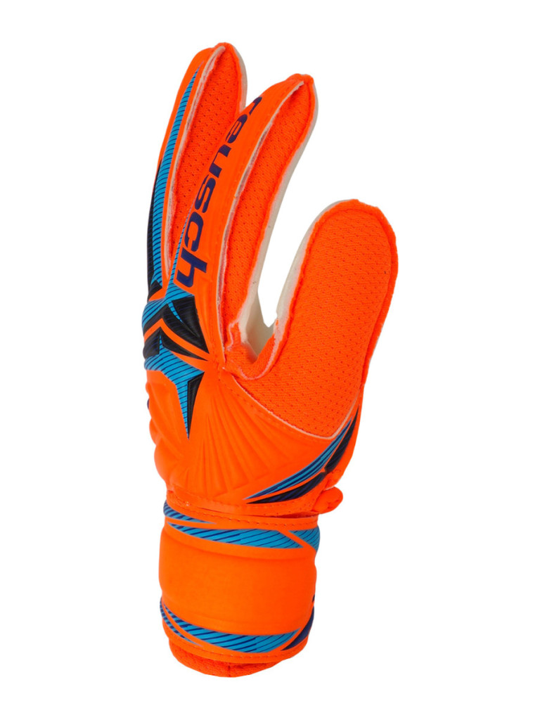 Детски вратарски ръкавици Reusch Attrakt Solid Junior 2026 - Orange-Blue