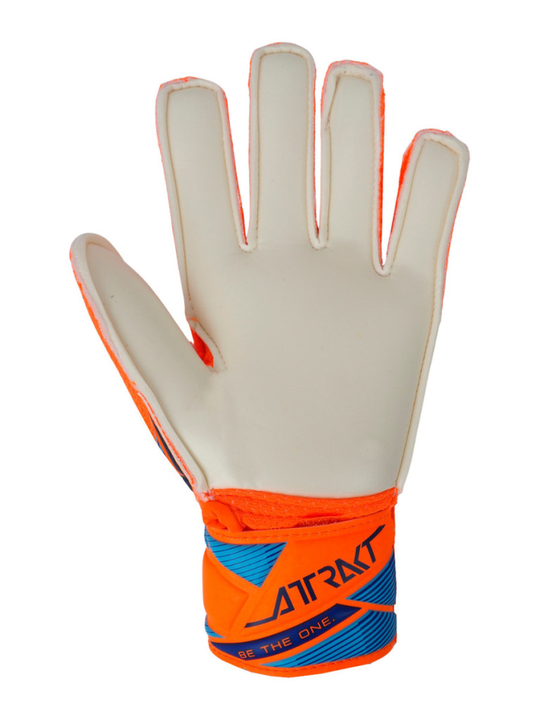 Детски вратарски ръкавици Reusch Attrakt Solid Junior 2026 - Orange-Blue