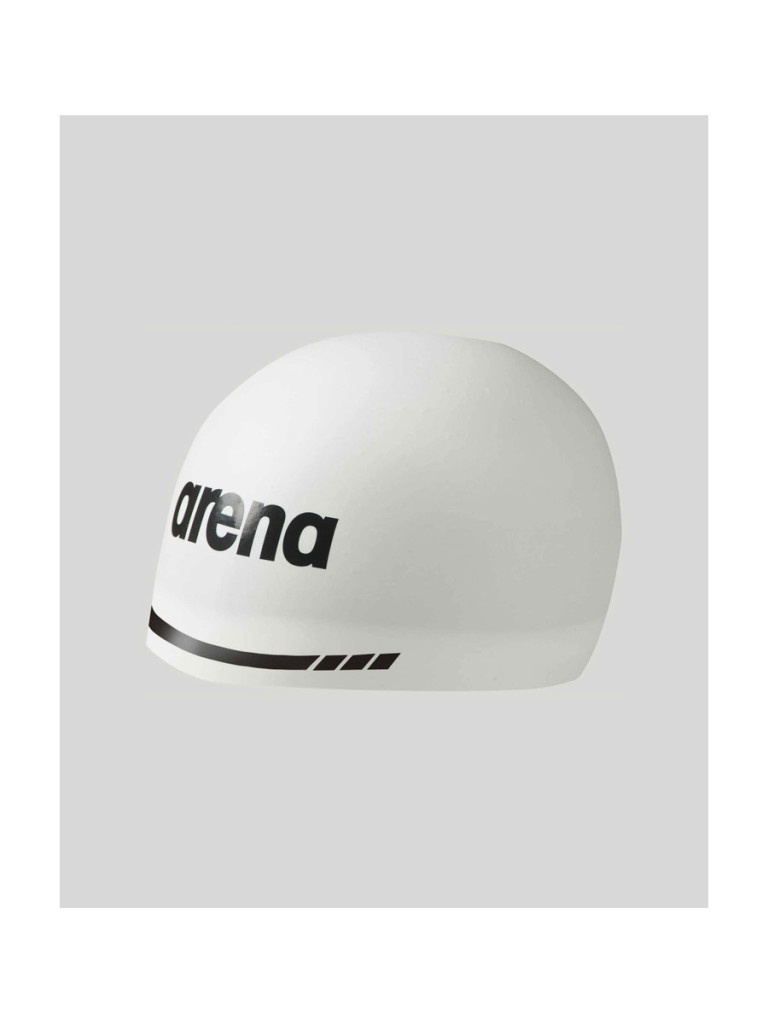 Състезателна шапка за плуване Arena 3D Soft - White