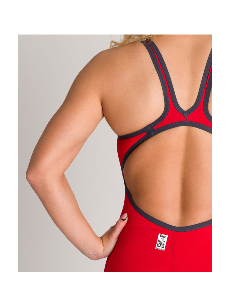 Women's Arena Powerskin Carbon-Air² Open Back racing suit - Red-White