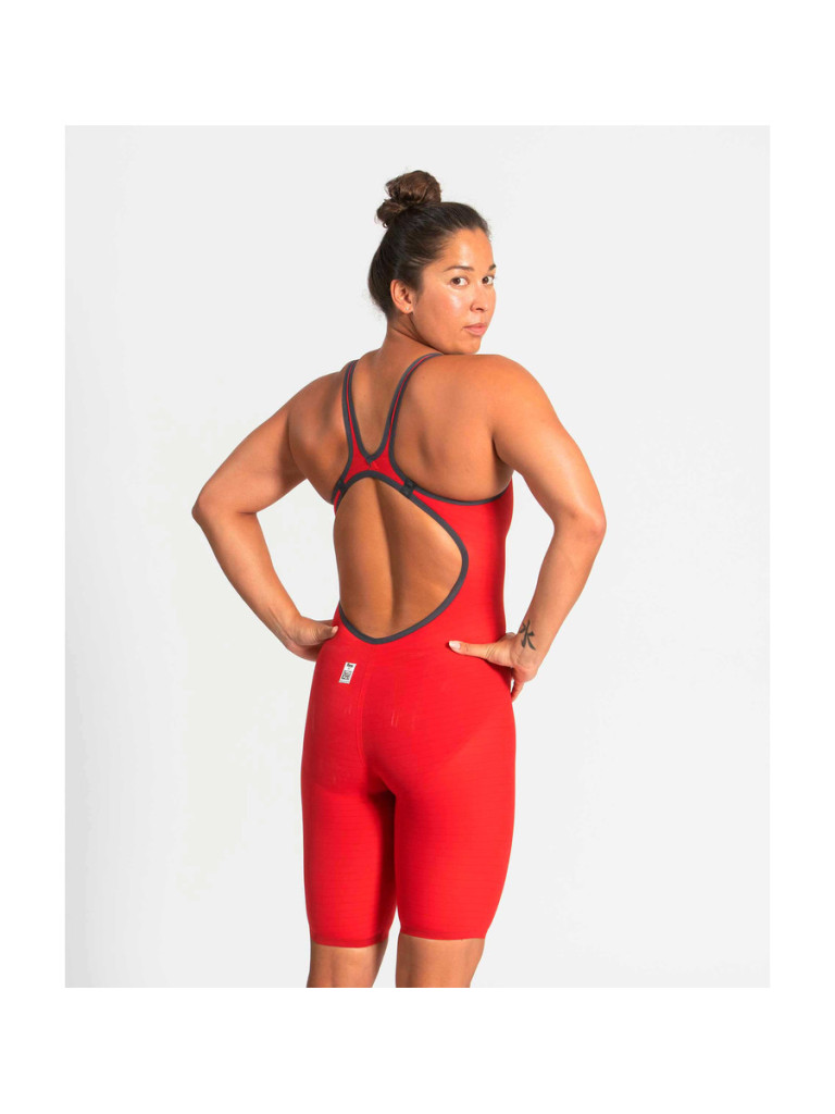 Women's Arena Powerskin Carbon-Air² Open Back racing suit - Red-White