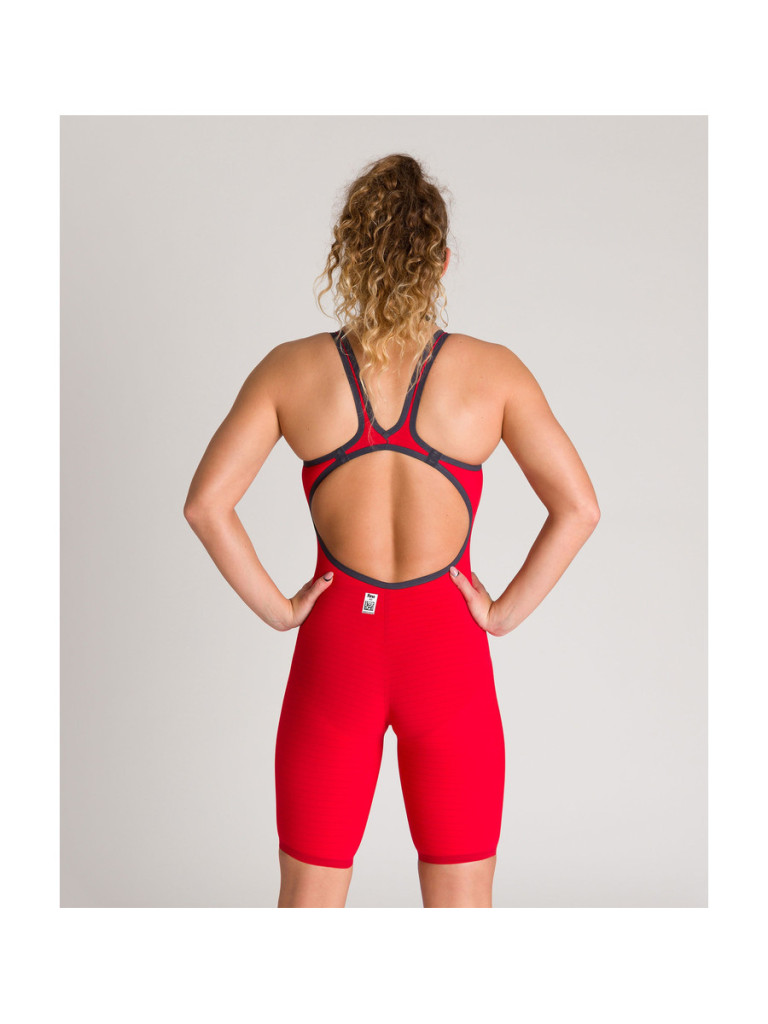 Дамски състезателен бански Arena Powerskin Carbon-Air² Open Back - Red-White