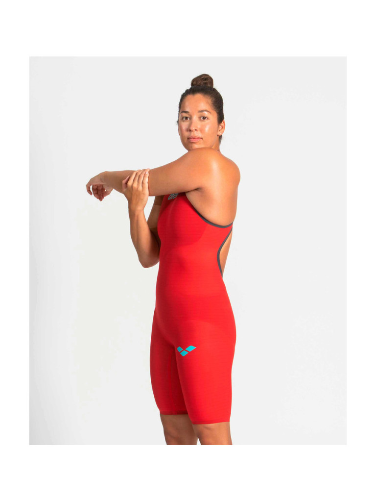 Women's Arena Powerskin Carbon-Air² Open Back racing suit - Red-White