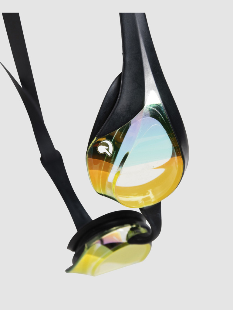 Състезателни очила за плуване Arena Cobra Ultra Swipe Mirror - Yellow Copper-Black