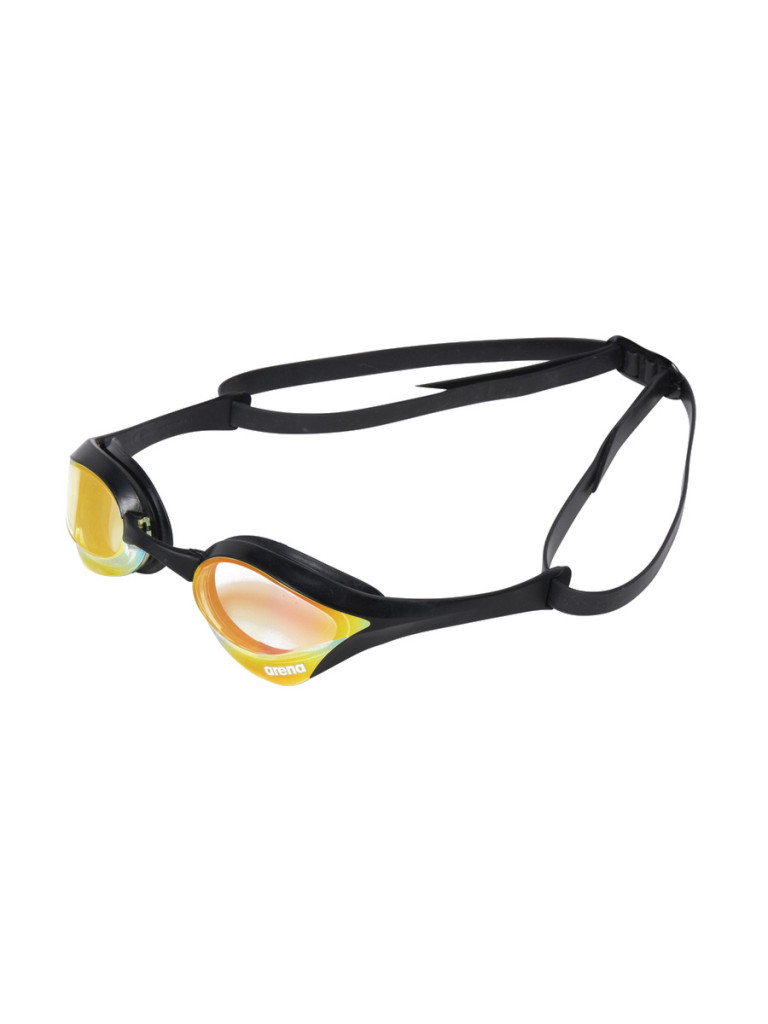 Състезателни очила за плуване Arena Cobra Ultra Swipe Mirror - Yellow Copper-Black