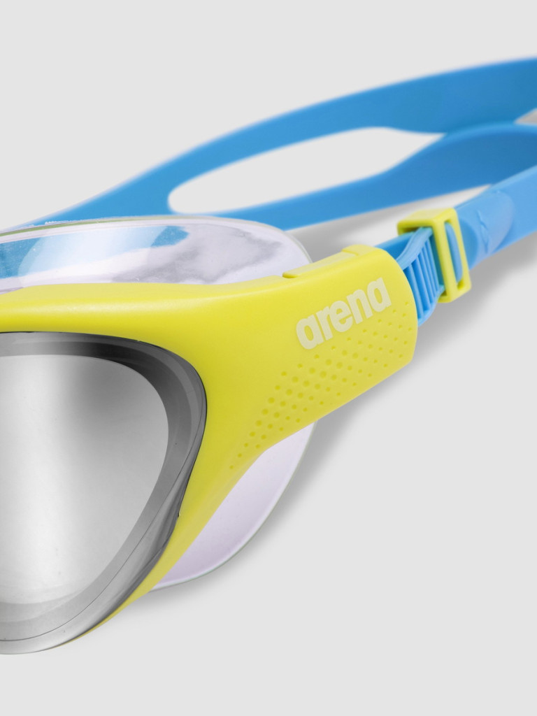 Детски очила за плуване Arena The One Mask Junior Mirror - Silver-Soft Green-Blue Cosmo