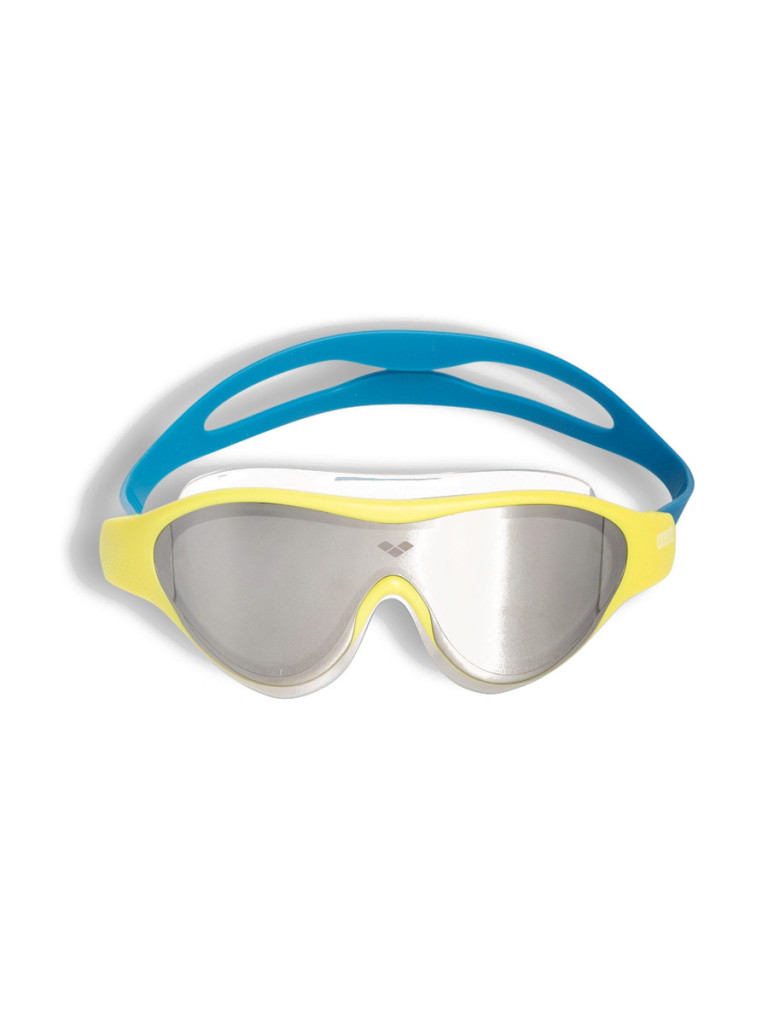 Детски очила за плуване Arena The One Mask Junior Mirror - Silver-Soft Green-Blue Cosmo