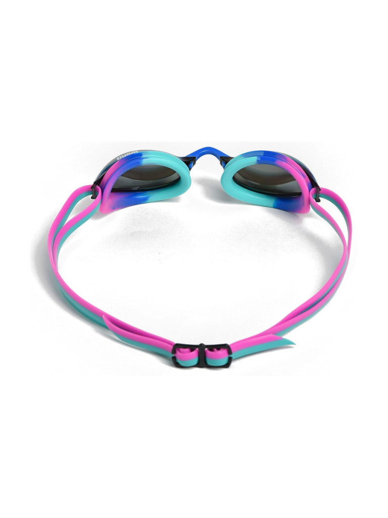 Състезателни очила за плуване Arena Python Mirror - Turquoise-Water-Fuchsia