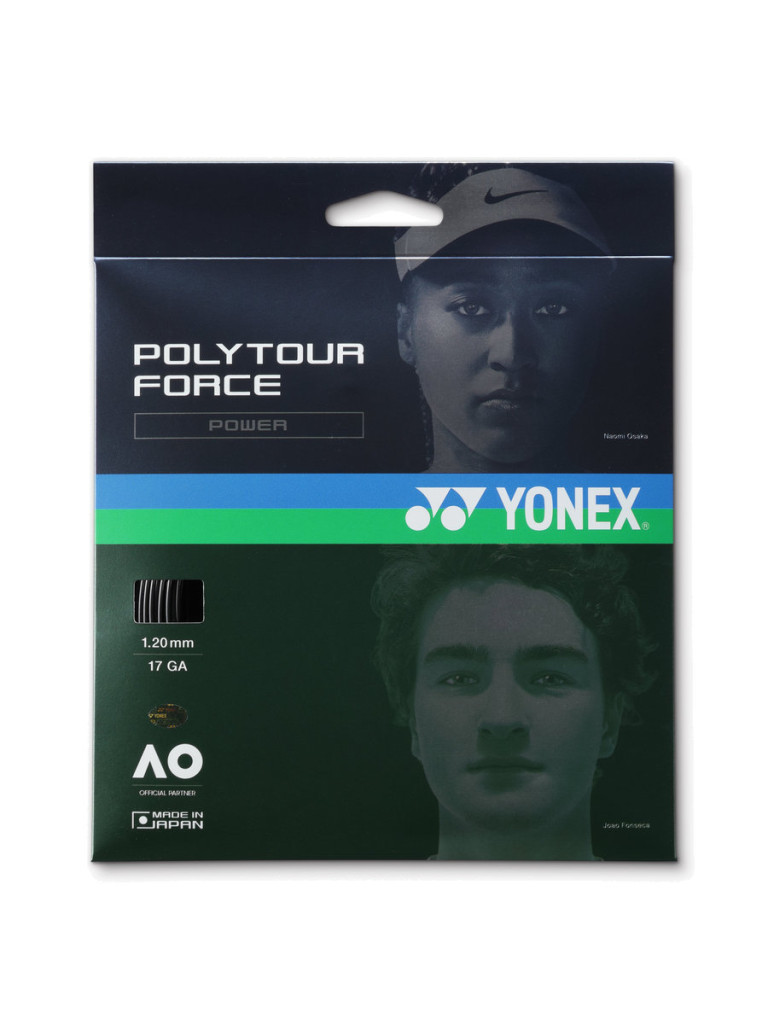 Тенис кордаж Yonex POLYTOUR FORCE 12 м - Black