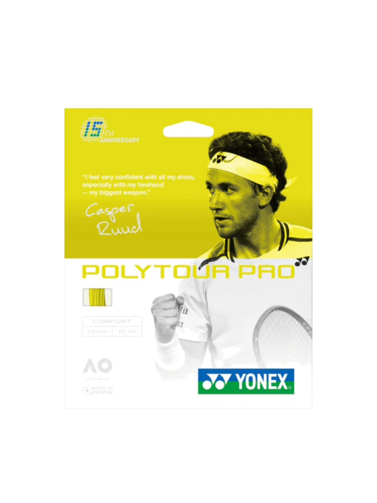 Тенис кордаж Yonex POLYTOUR PRO ANNIVERSARY 12 м - Yellow