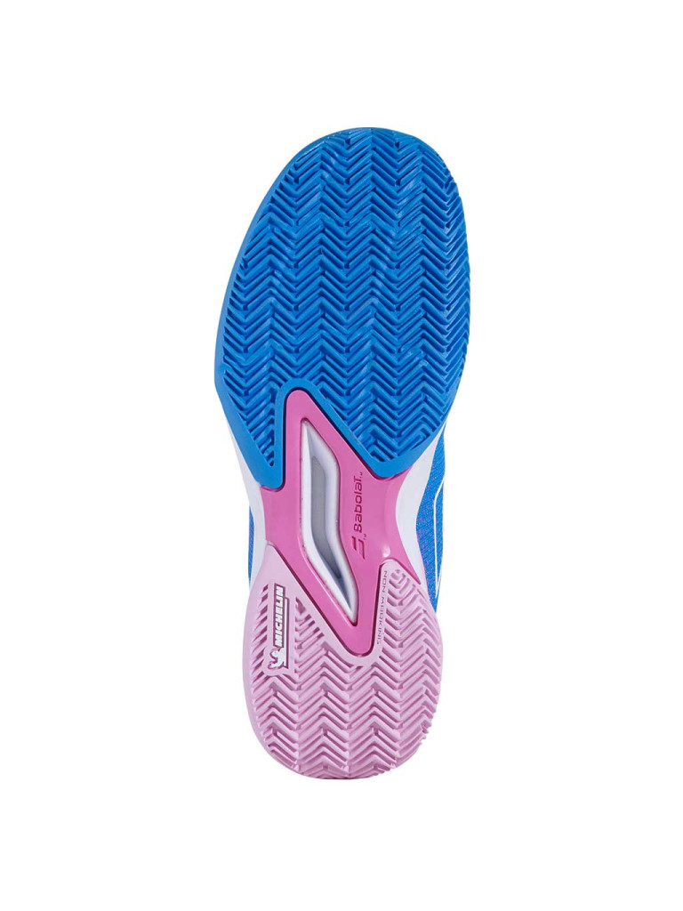 Детски тенис обувки Babolat JET MACH 3 CLAY JNR - French Blue