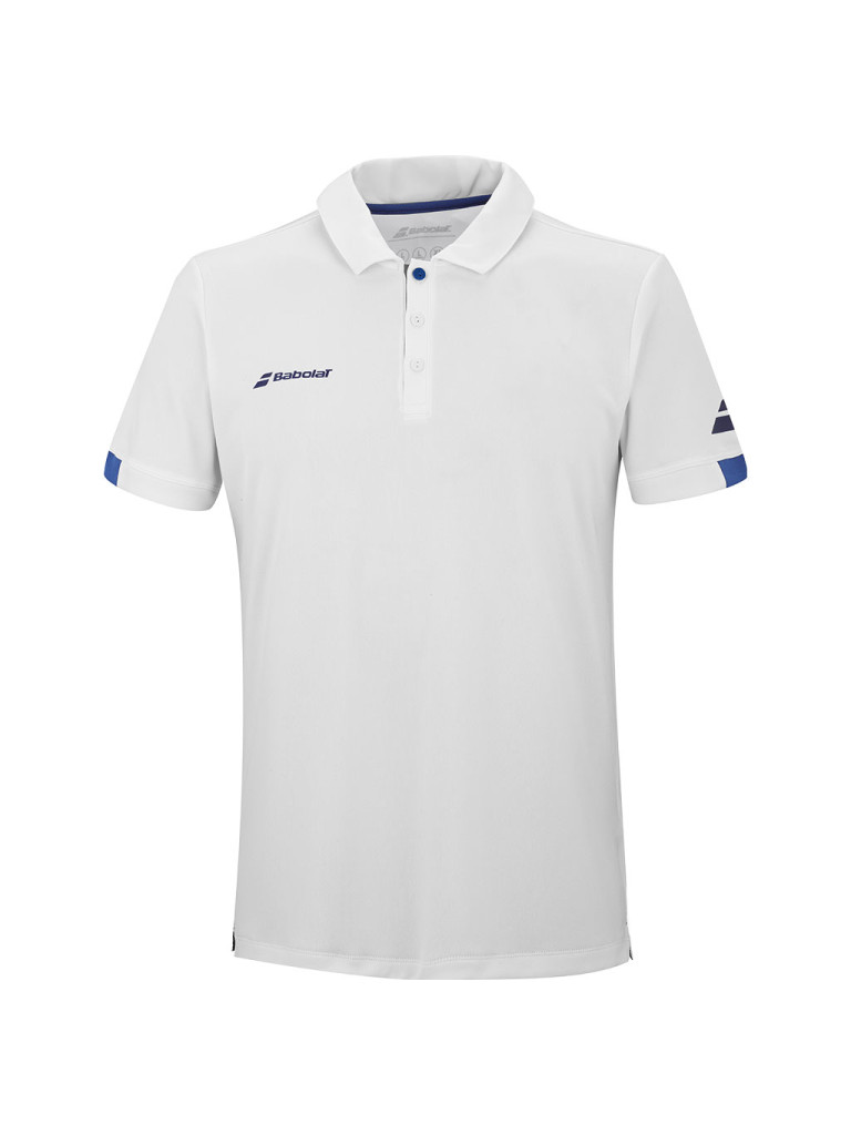 Babolat PLAY POLO MEN WHITE 2024 мъжка тенис поло тениска
