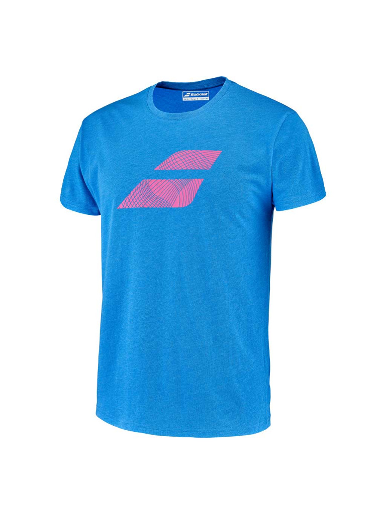 Мъжка тениска Babolat EXERCISE BIG FLAG - French Blue