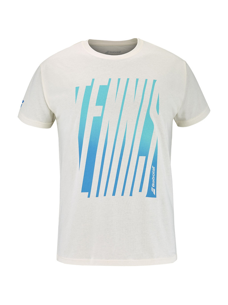 Babolat EXERCISE MESSAGE TEE CANNOLI CREAM мъжка тениска