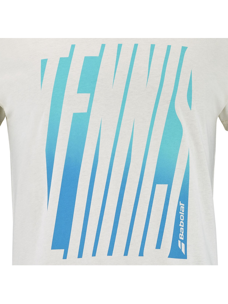 Babolat EXERCISE MESSAGE TEE CANNOLI CREAM мъжка тениска