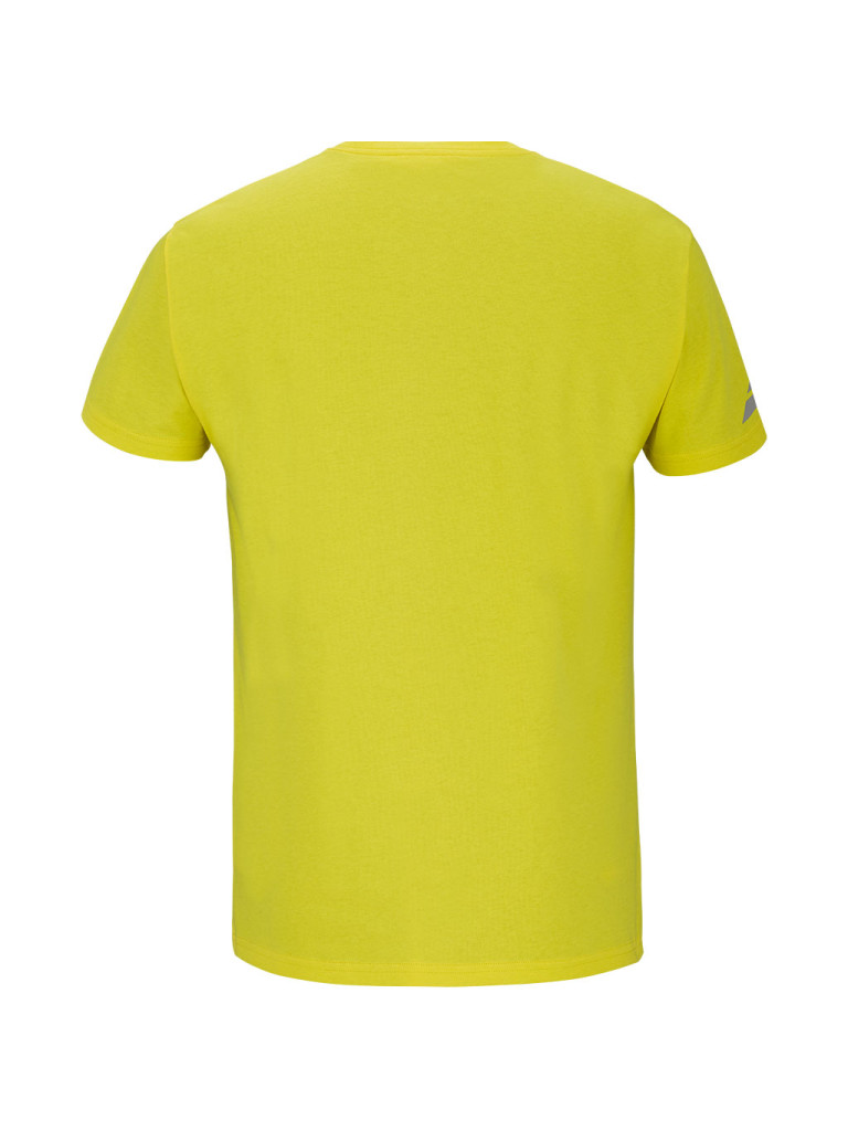 Babolat EXERCISE MESSAGE TEE BLAZING YELLOW мъжка тениска