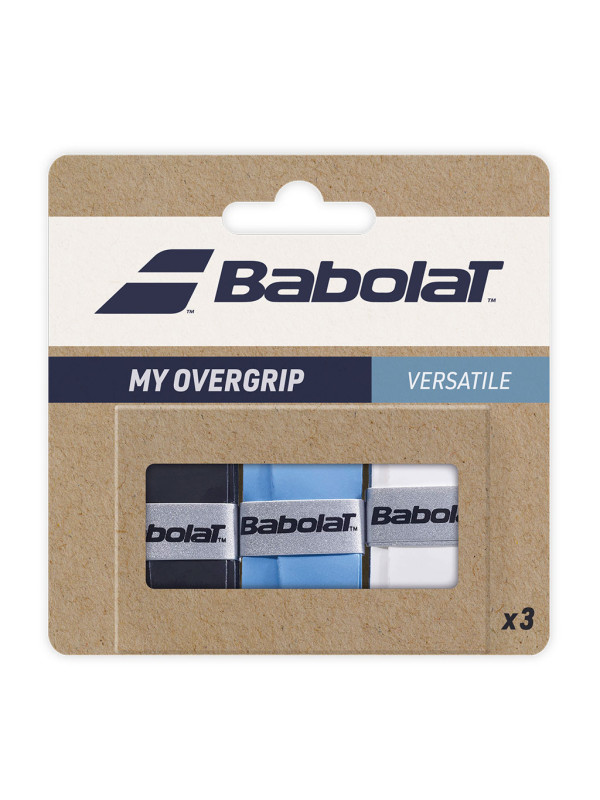 Овъргрип Babolat My Overgrip X3, черен/син/бял