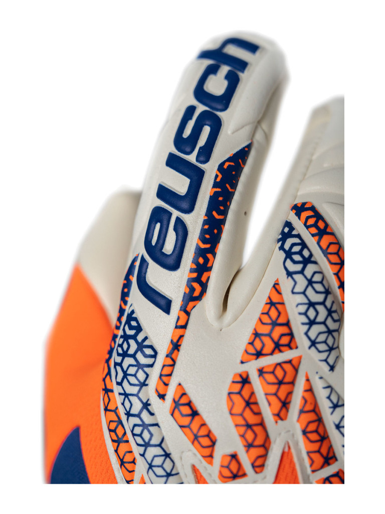 Вратарски ръкавици Reusch Attrakt Gold X Guardian 2025 - Shocking Orange-Energize Blue