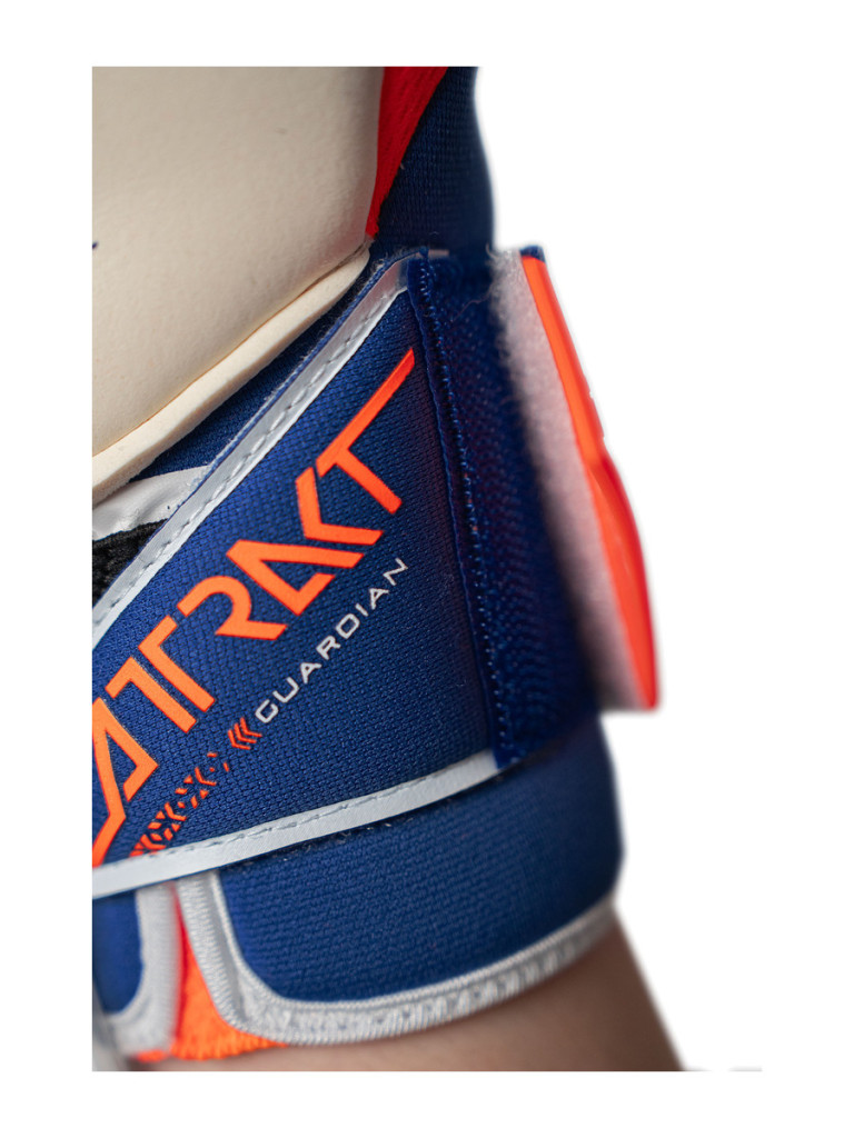 Reusch Attrakt Gold X Guardian 2025 Goalkeeper Gloves - Shocking Orange-Energize Blue