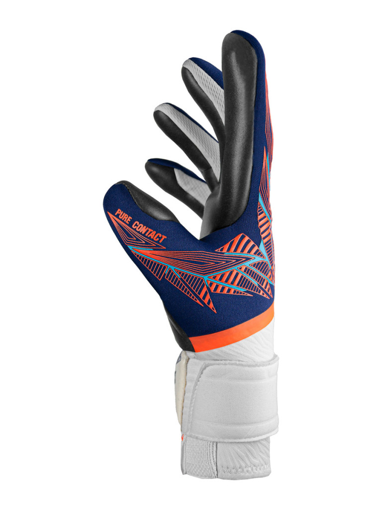 Вратарски ръкавици Reusch Pure Contact Gold 2024 - Premium Blue-Electric Orange-Black