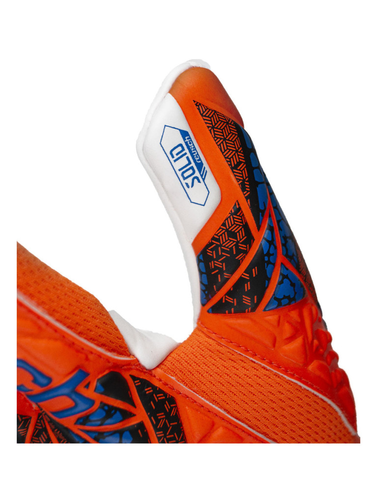 Детски вратарски ръкавици Reusch Attrakt Starter Solid Finger Support Junior 2024 - Orange-Blue