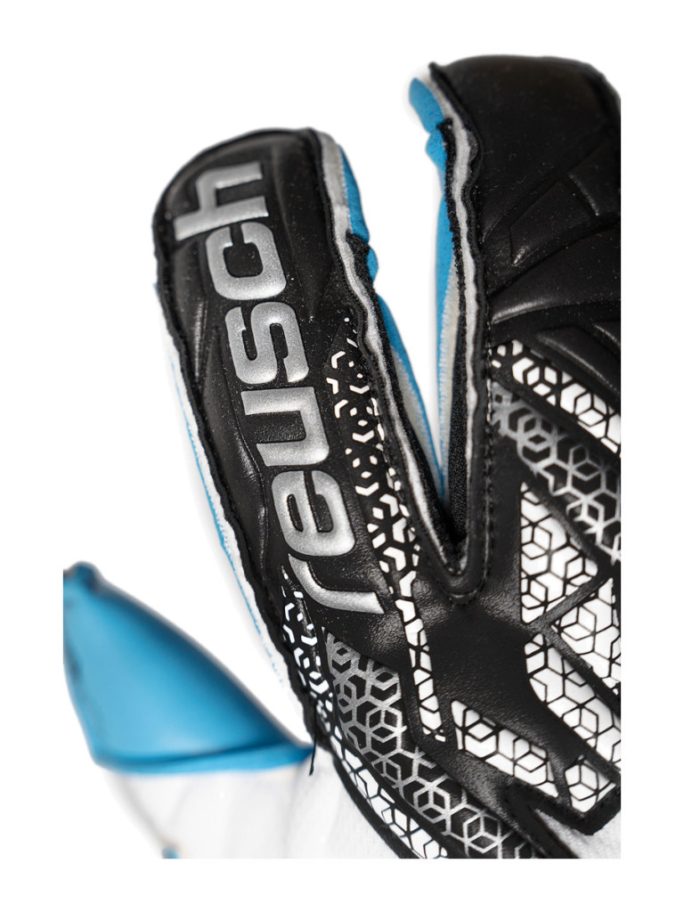 Reusch Attrakt Aqua Evolution 2025 Goalkeeper Gloves - White-Black-Blue