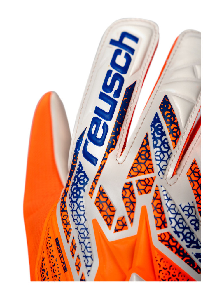 Вратарски ръкавици Reusch Attrakt Starter Solid 2025 - White-Orange-Blue