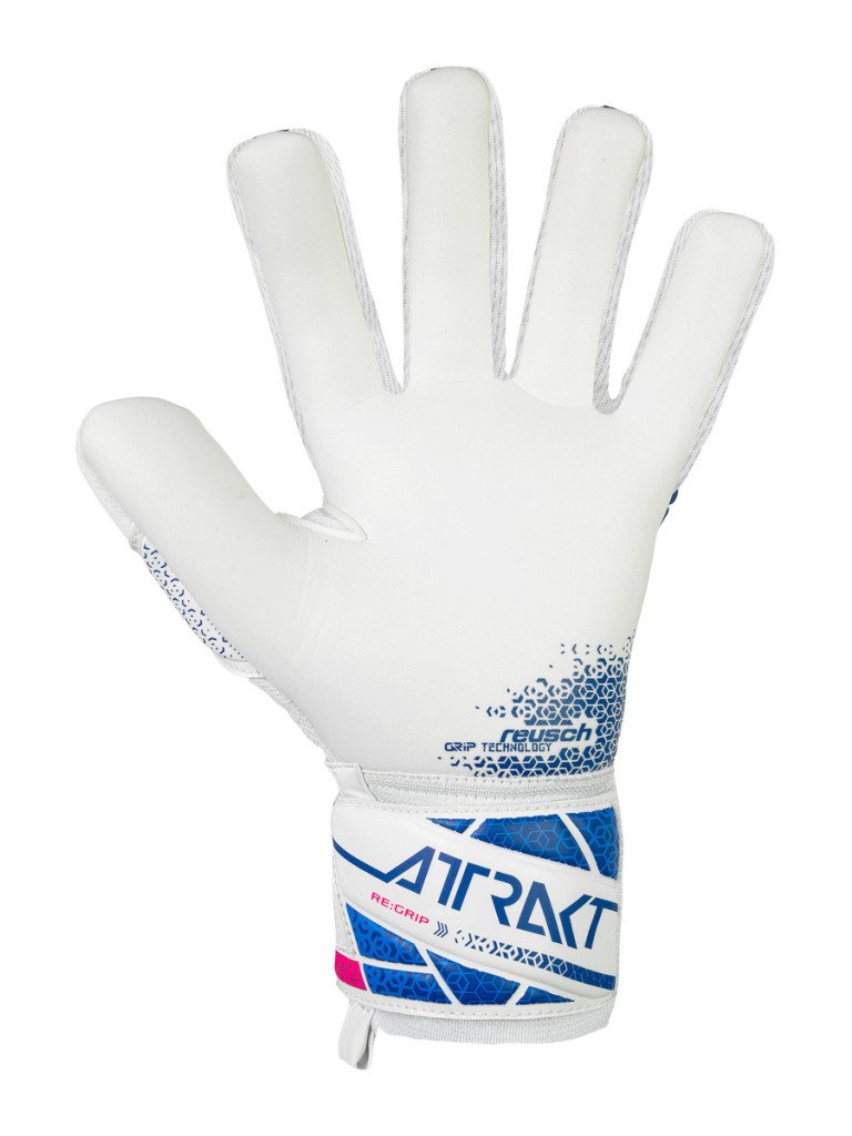 Вратарски ръкавици Reusch Attrakt RE:GRIP NC 2025 - Blue-Pink-White