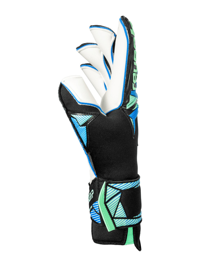 Вратарски ръкавици Reusch Attrakt RE:GRIP Evolution 2026 - Black-Ocean-Light