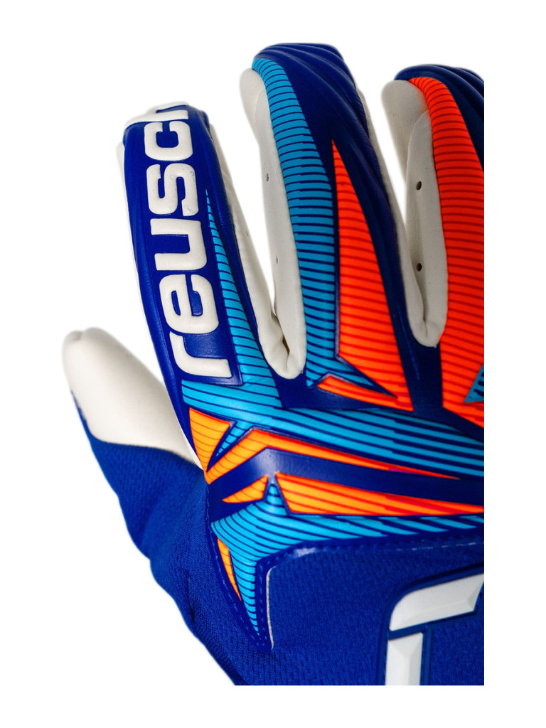 Вратарски ръкавици Reusch Attrakt Gold X Guardian 2026 - Sharp Blue-White-Shocking Orange