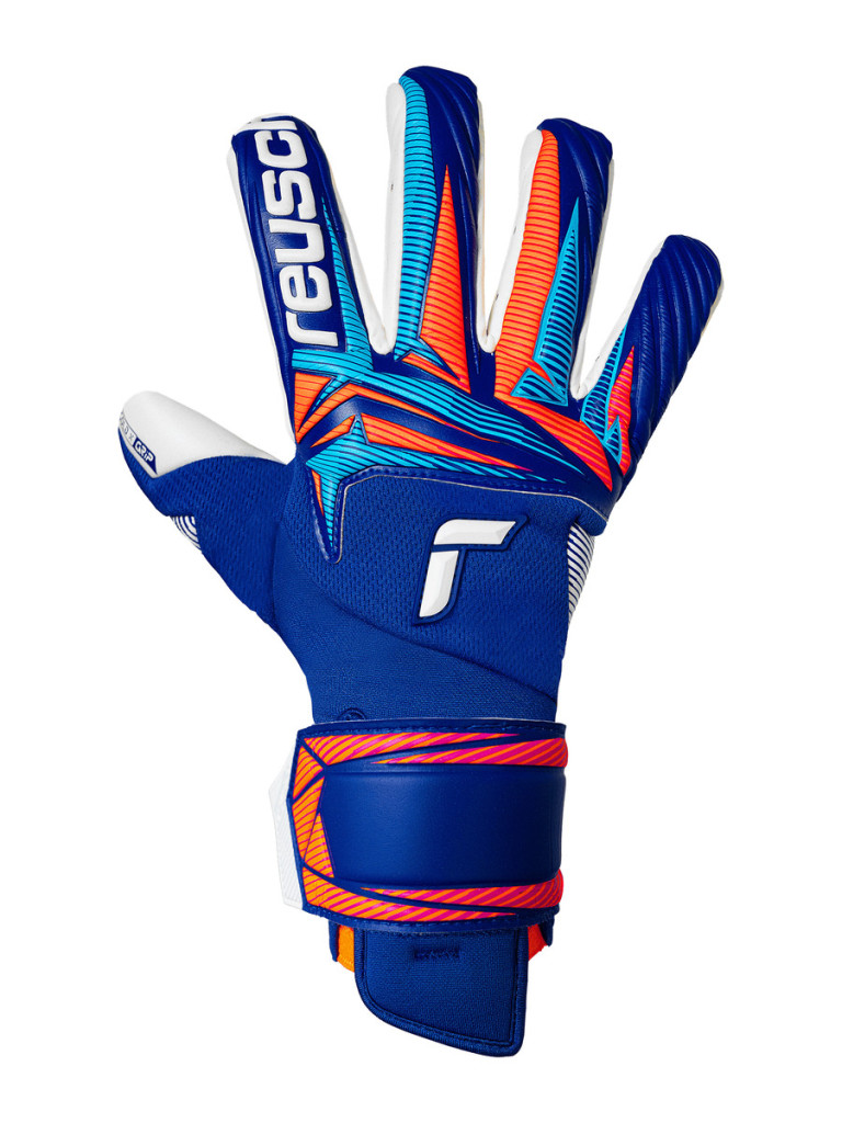 Вратарски ръкавици Reusch Attrakt Gold X Guardian 2026 - Sharp Blue-White-Shocking Orange