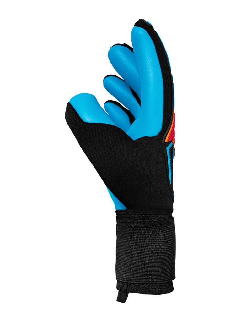 Reusch Attrakt Freegel Aqua 2026 Goalkeeper Gloves - Black-Orange-Blue